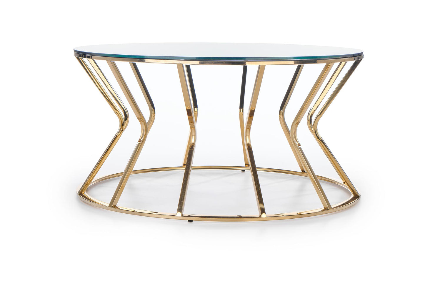 AFINA, dohányzóasztal, tükör / arany