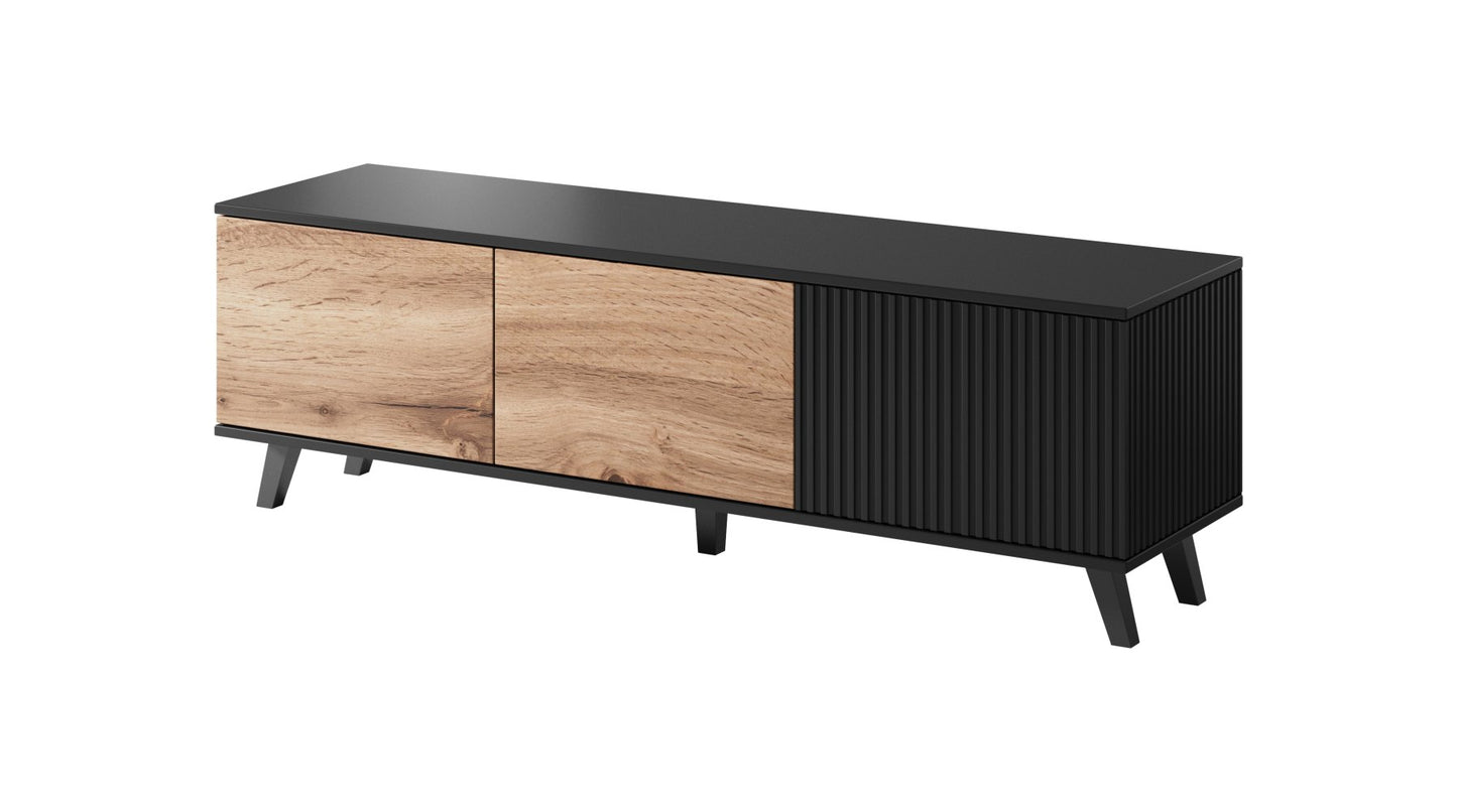 RANDOM RTV-1 TV-állvány, szín: wotan tölgy/fekete