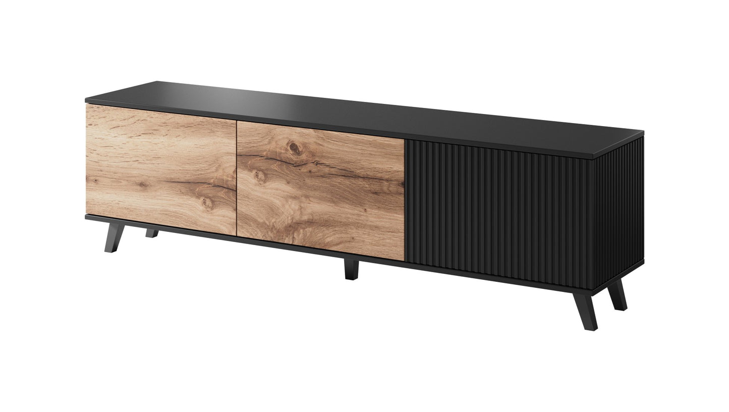 RANDOM RTV-2 TV-állvány, szín: wotan tölgy/fekete