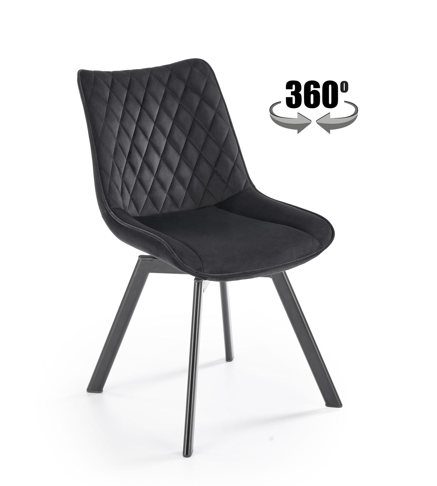 K520 szék, fekete / fekete