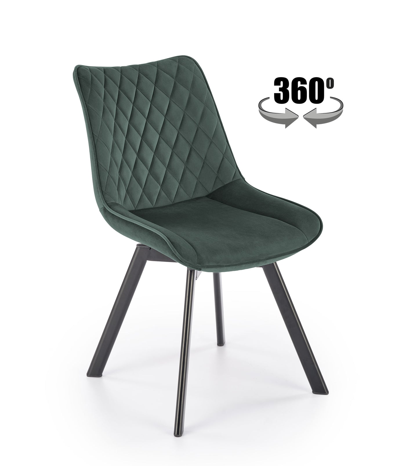 K520 szék, fekete / sötétzöld