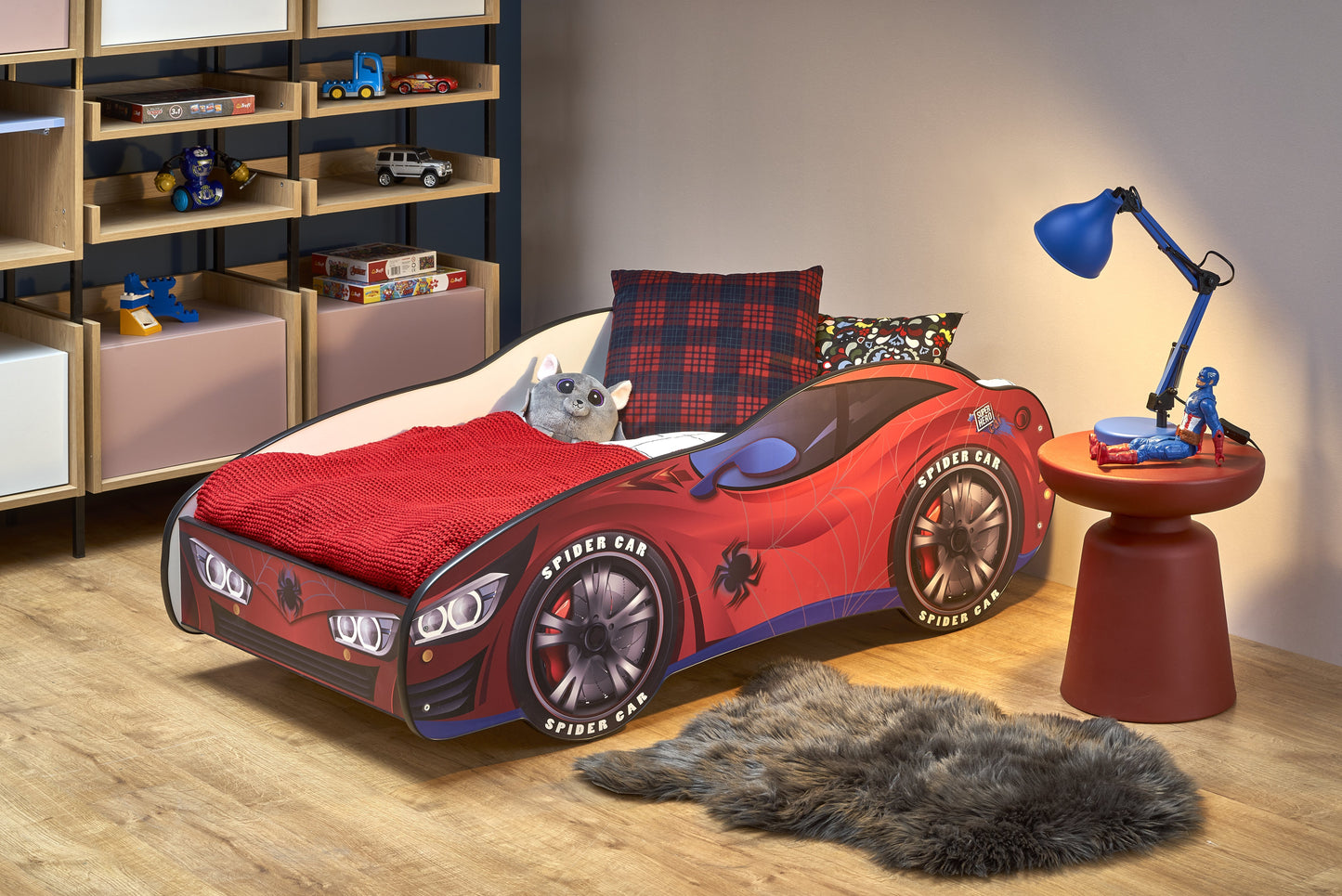 SPIDERCAR ágy, többszínű