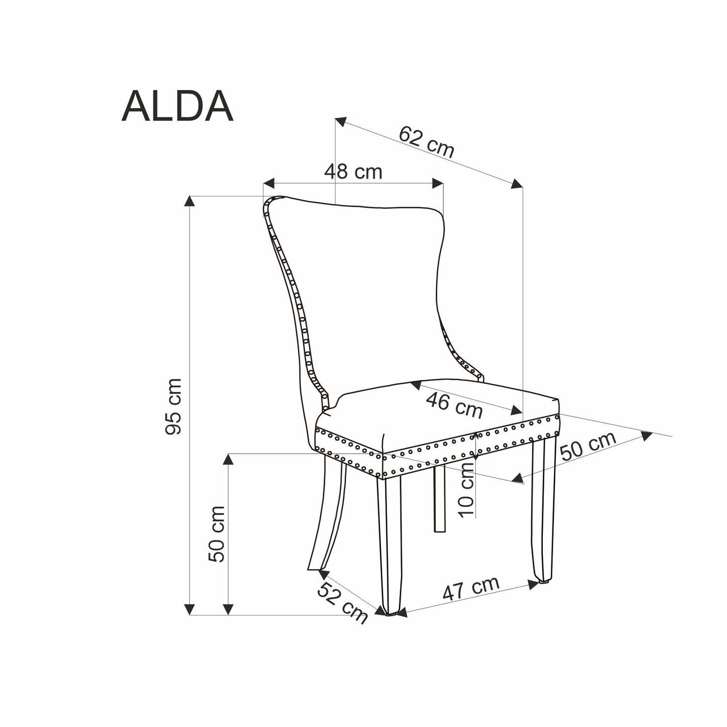 ALDA szék sötétzöld