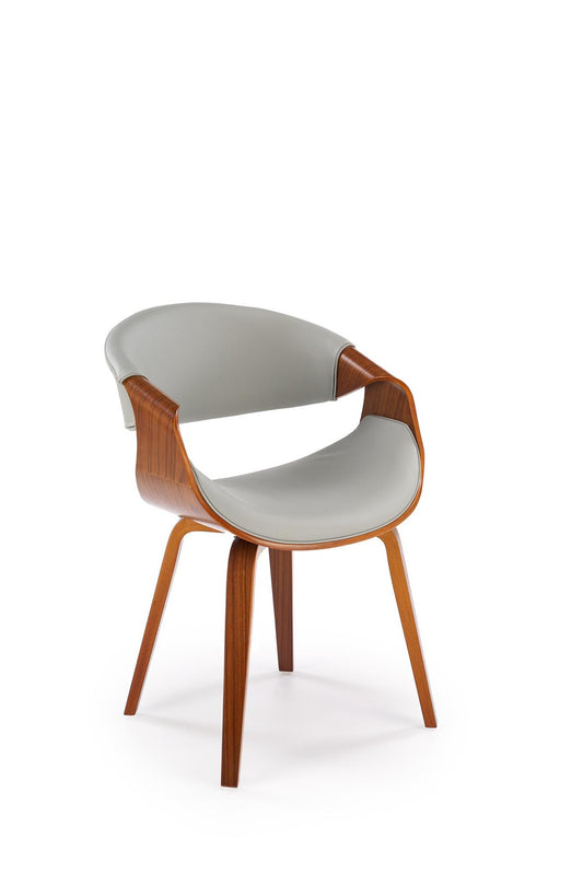 K544 szék, szürke / dió