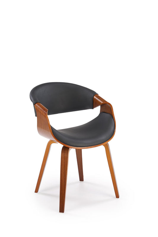 K544 szék, fekete/diófa