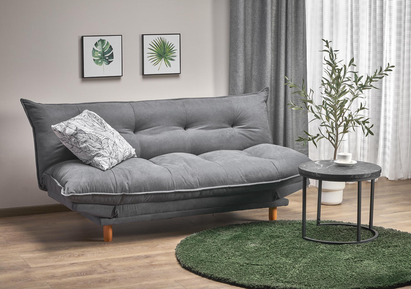 PILLOW összecsukható kanapé szín: szürke