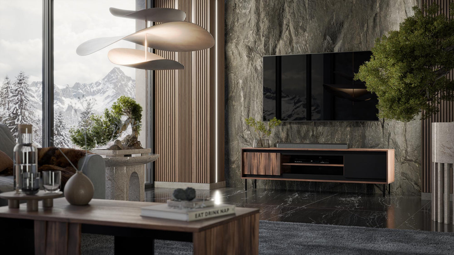 SWING RTV-1 TV-állvány dió / fekete