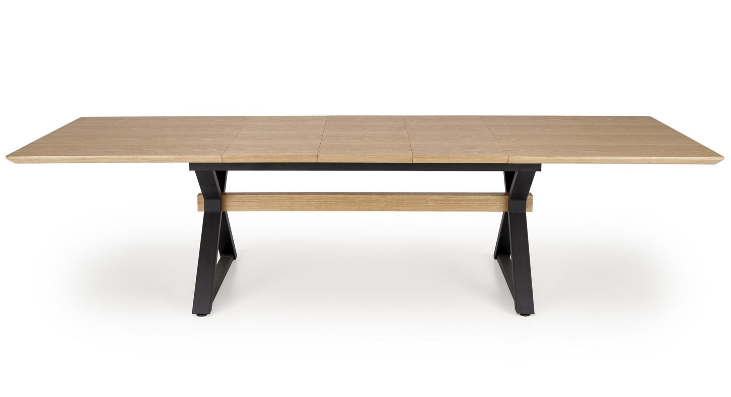 HENRY asztal, natúr / fekete
