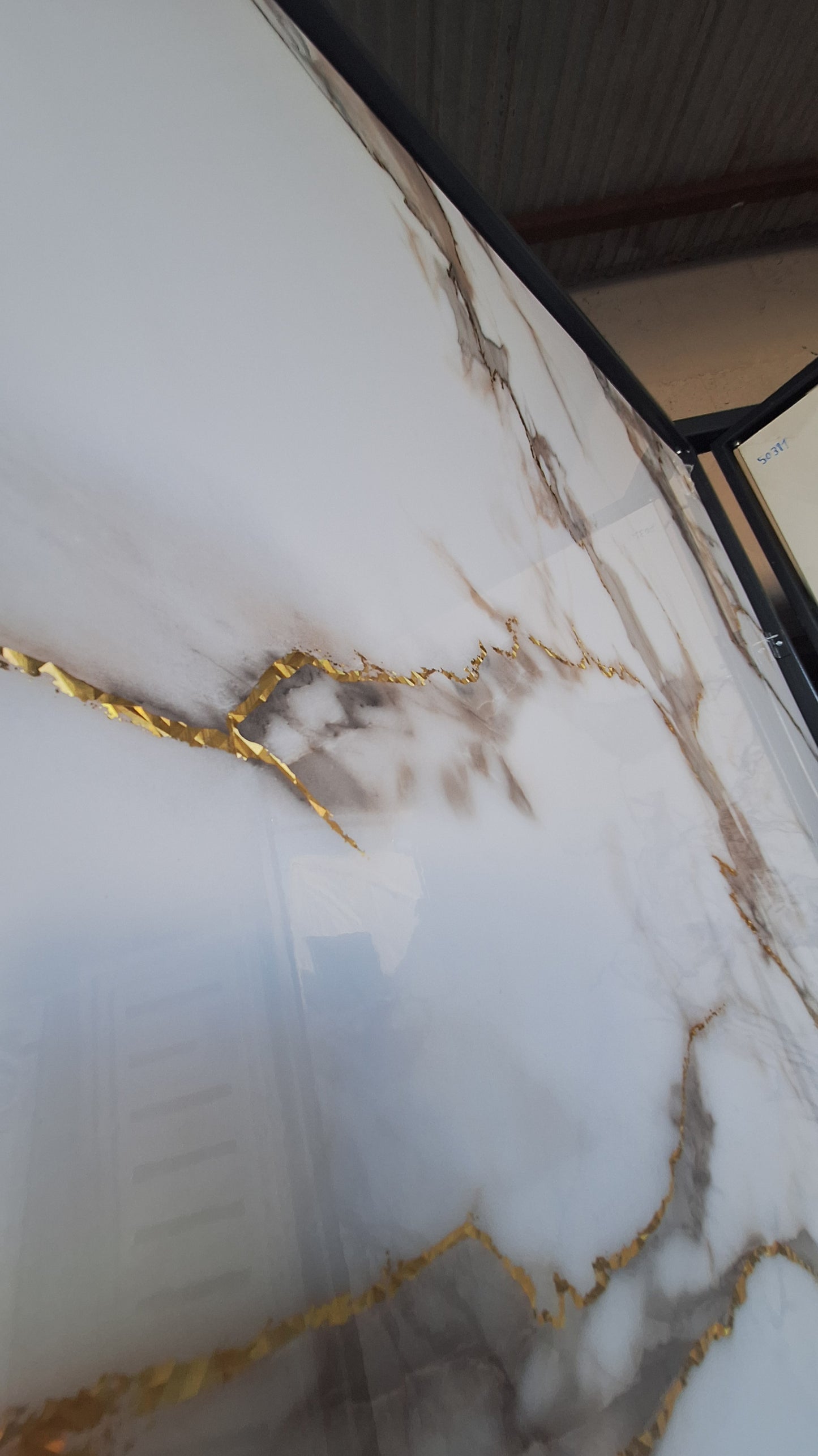 50390 Pvc falpanel rafinált arany