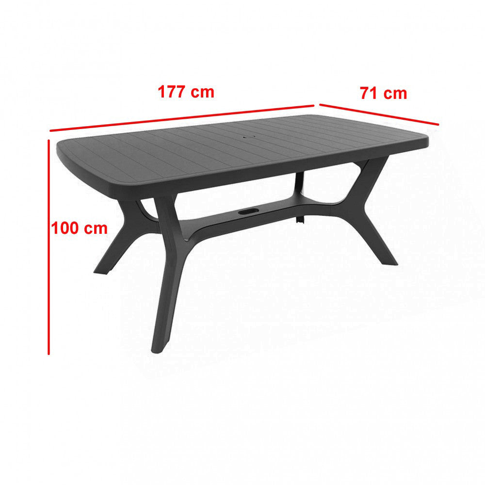 Balante 4+1 kerti bútor garnitúra szett grafit színben