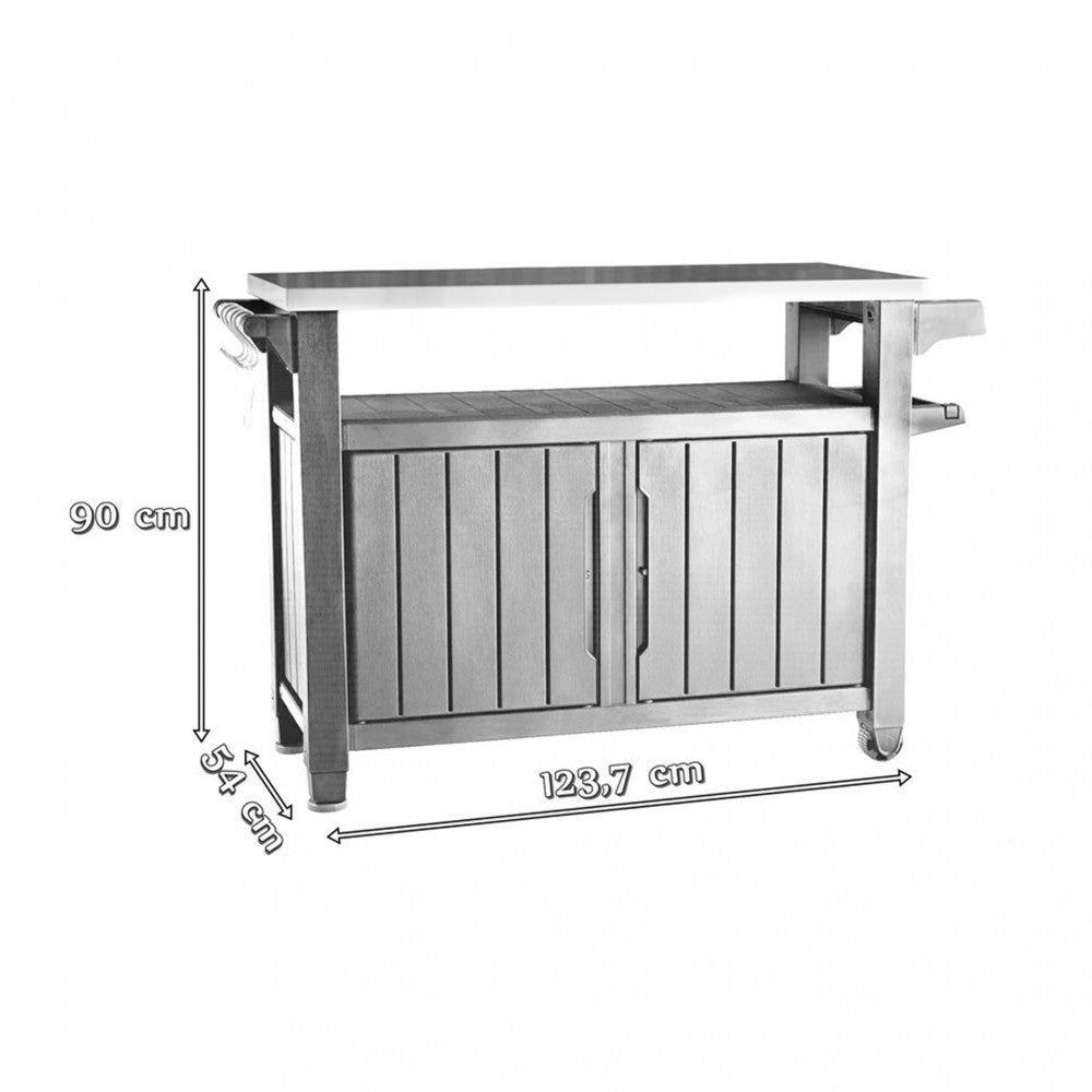 Unity XL 183L grill asztal, barna_1
