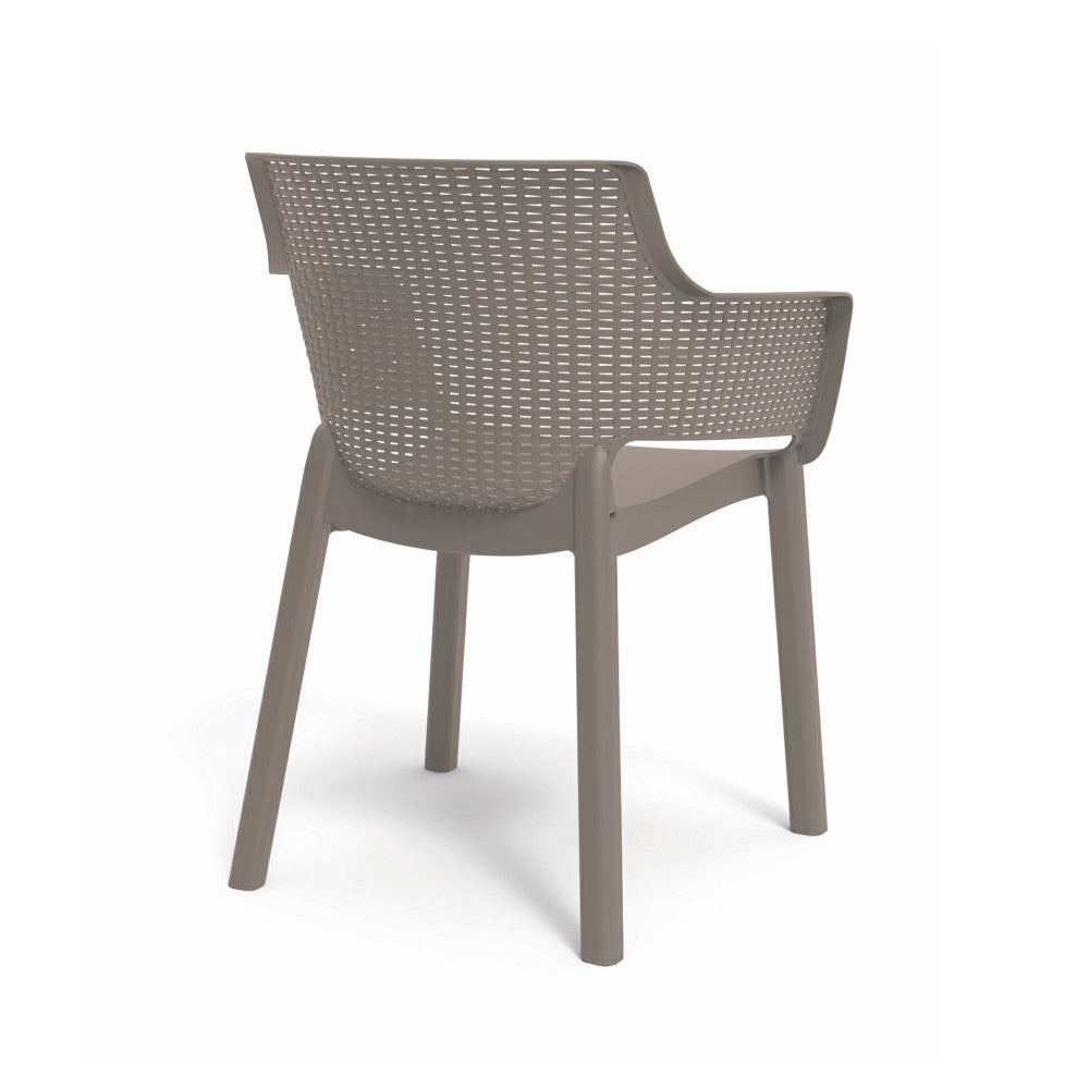 Eva műanyag kerti szék cappuccino_1