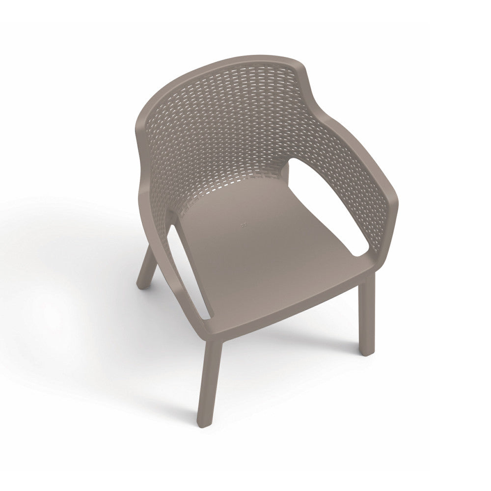 Eva műanyag kerti szék cappuccino_2