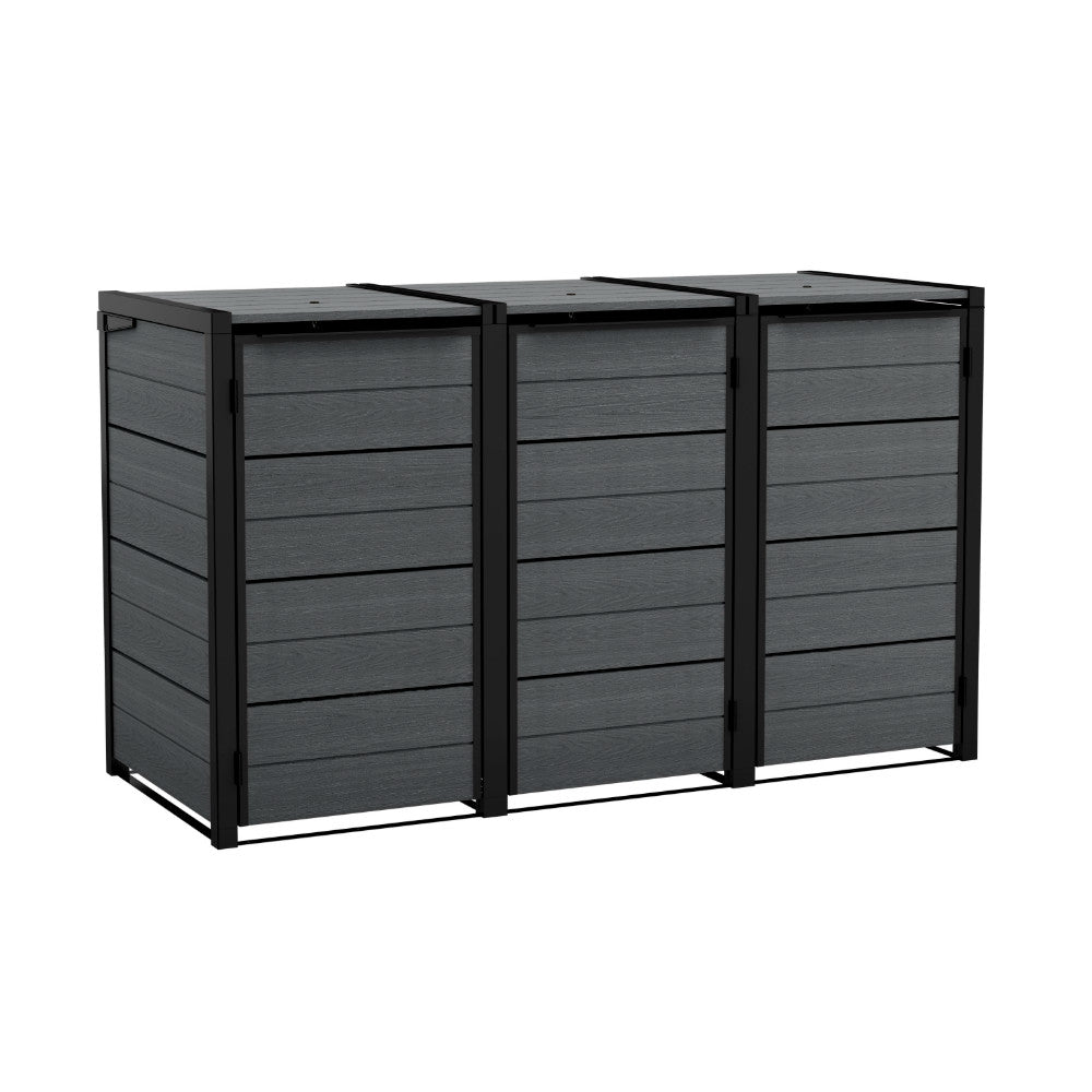 Hide away kültéri szemetes tároló - kiegészító elem 240 L szürke