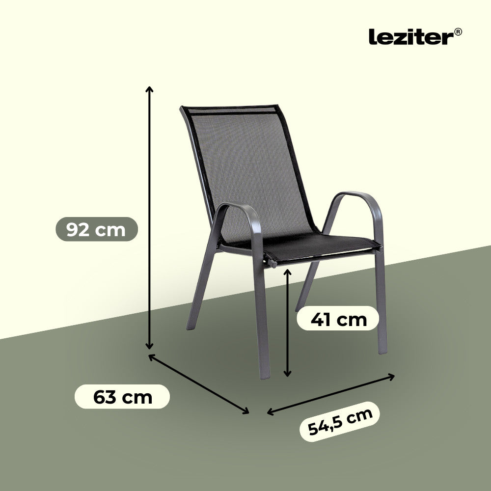 Largo Balcony kerti bútor garnitúra szett fekete