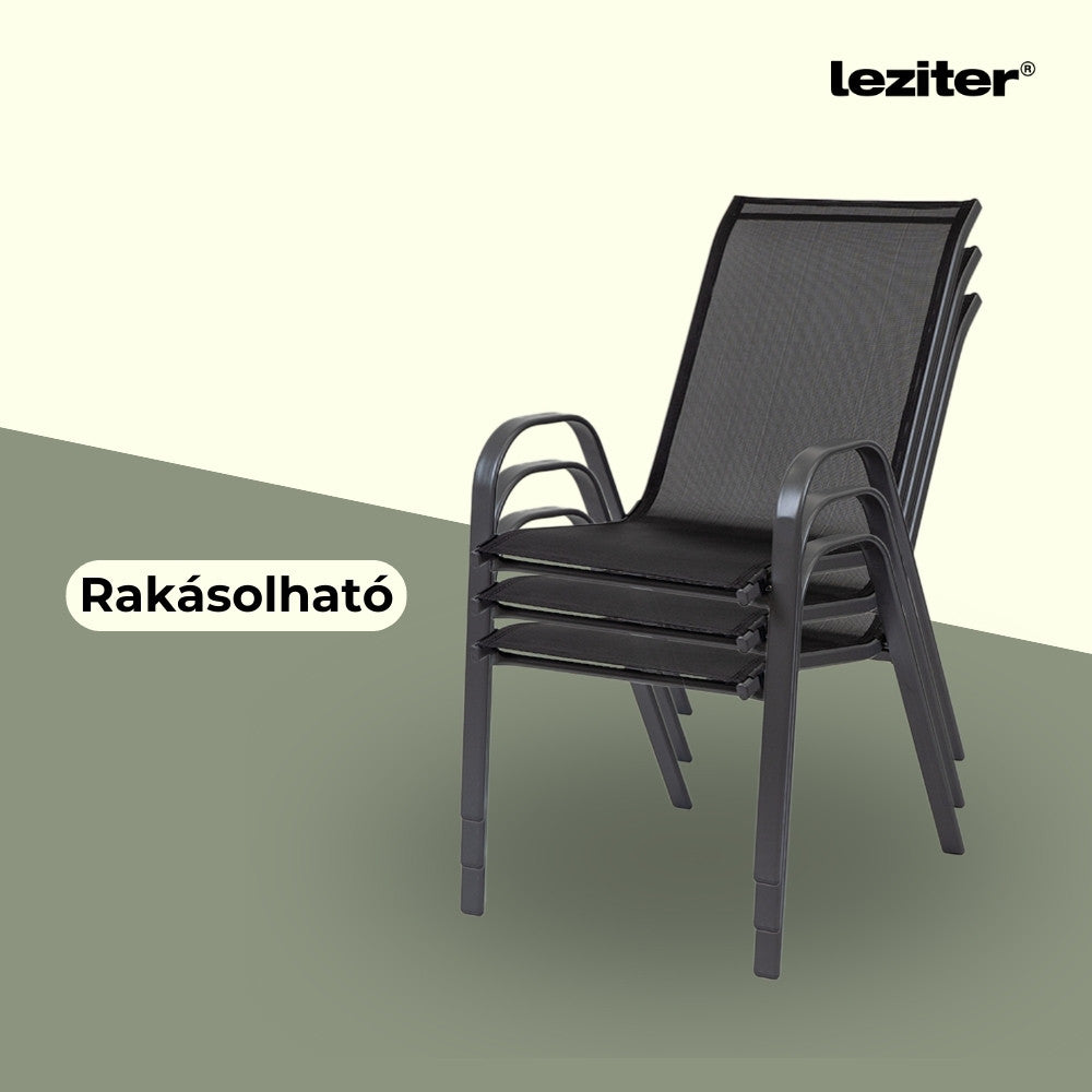 Largo Balcony kerti bútor garnitúra szett fekete