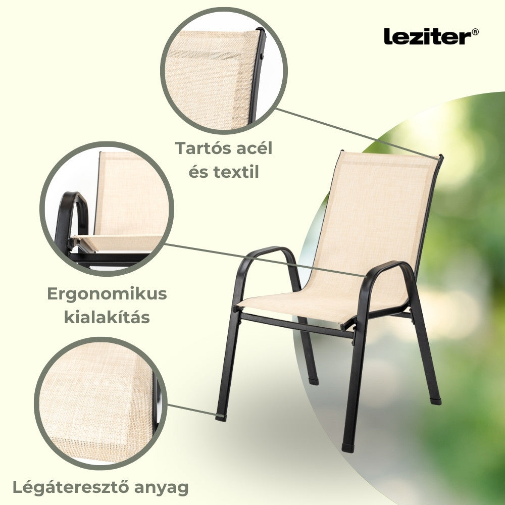 Largo Balcony kerti bútor garnitúra szett bézs