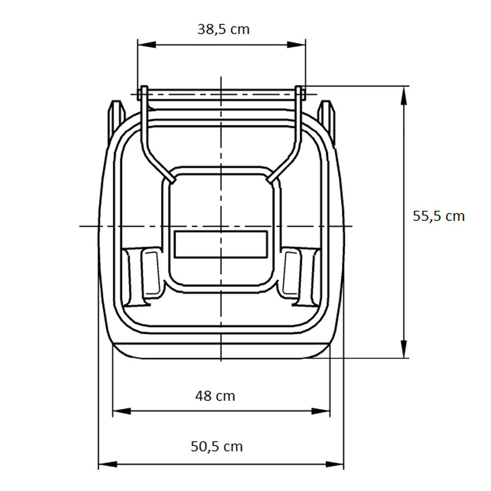 Hulladéktároló 12L KÉK_2