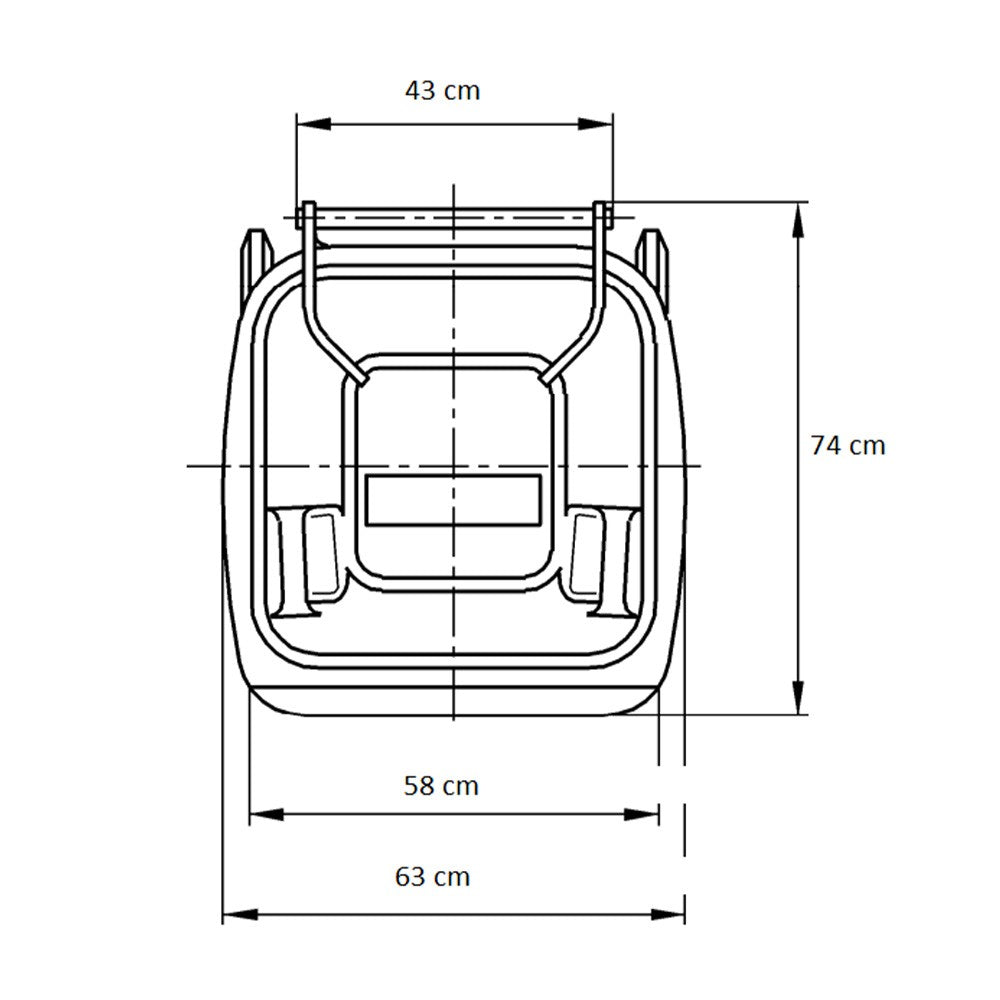 Hulladéktároló 24L Kék_2