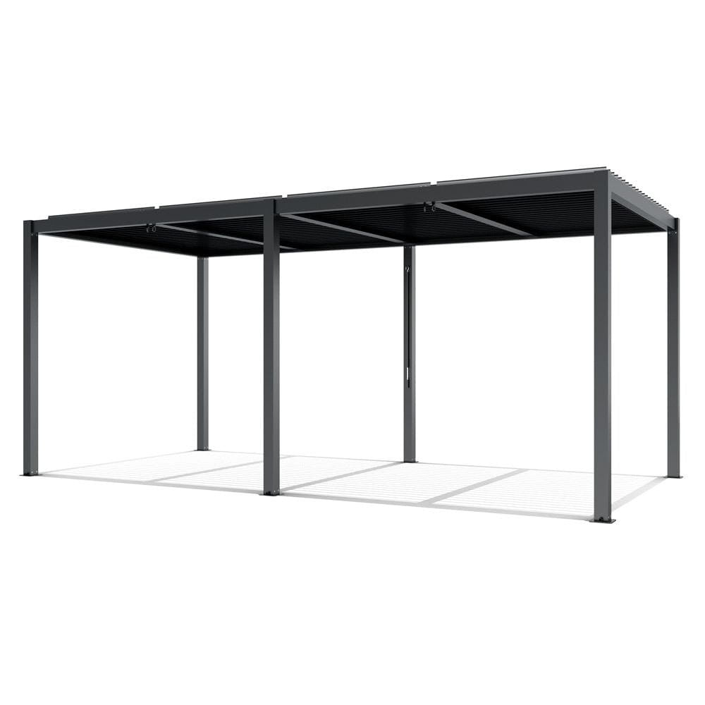 LUXE pergola 5,8x4m antracit LED világítással