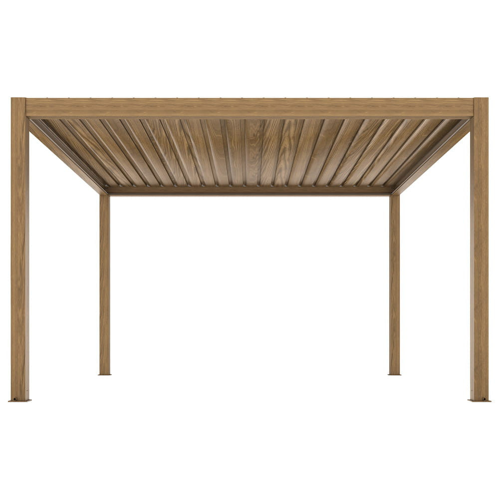 LUXE elektromos pergola 3x4m fa LED világítással