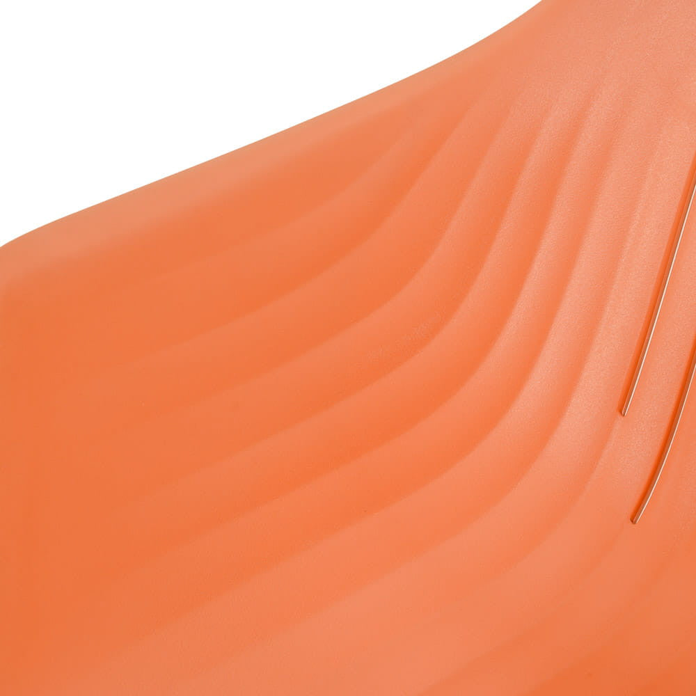 Ballena műanyag kerti szék fém lábbal, narancssárga