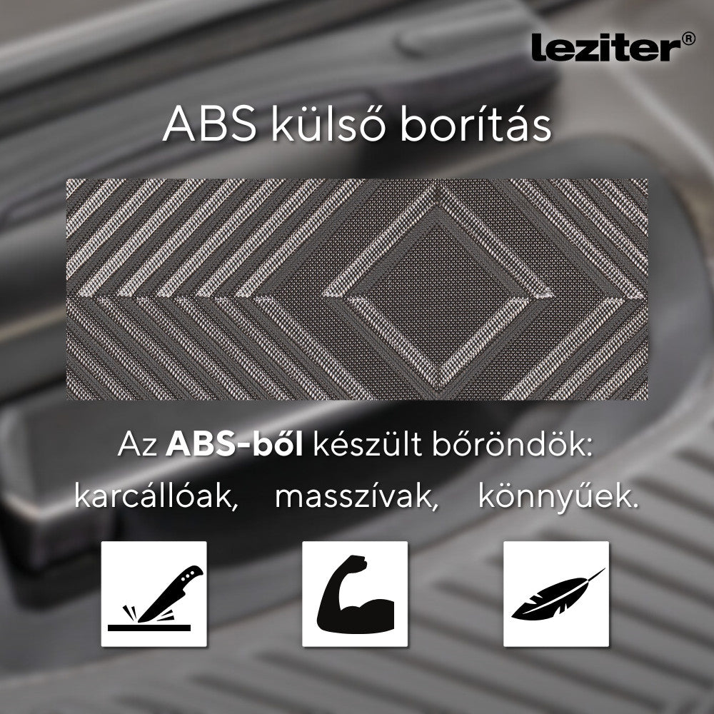 TraveLux Pro kézi bőrönd keményfedeles 28x36x16 cm szürke