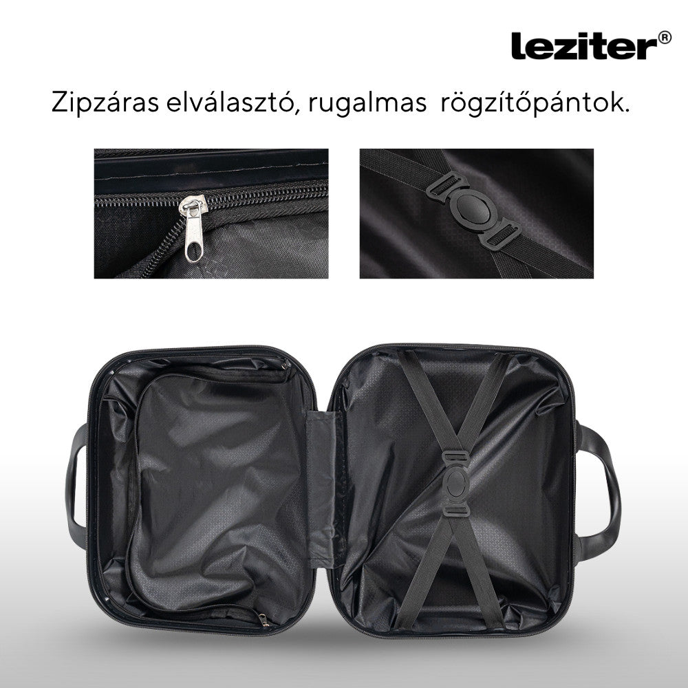 TraveLux Pro kézi bőrönd keményfedeles 28x36x16 cm szürke