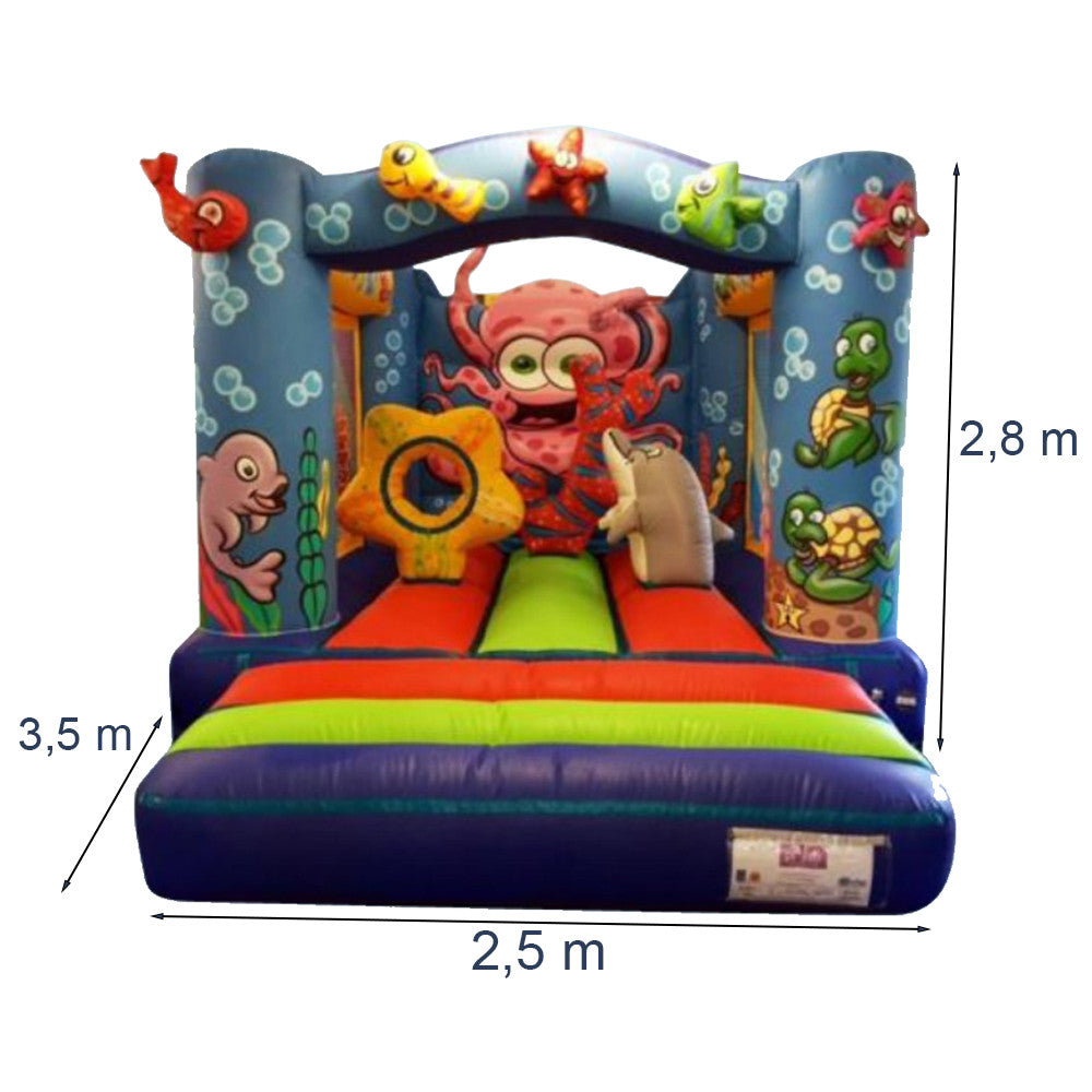 Tengeri világ ugrálóvár 3,5x2,5x2,8m_1