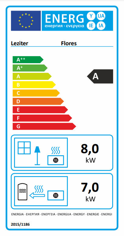 Flores vízteres szilárd tüzelésű kályha fekete 15 kw_7