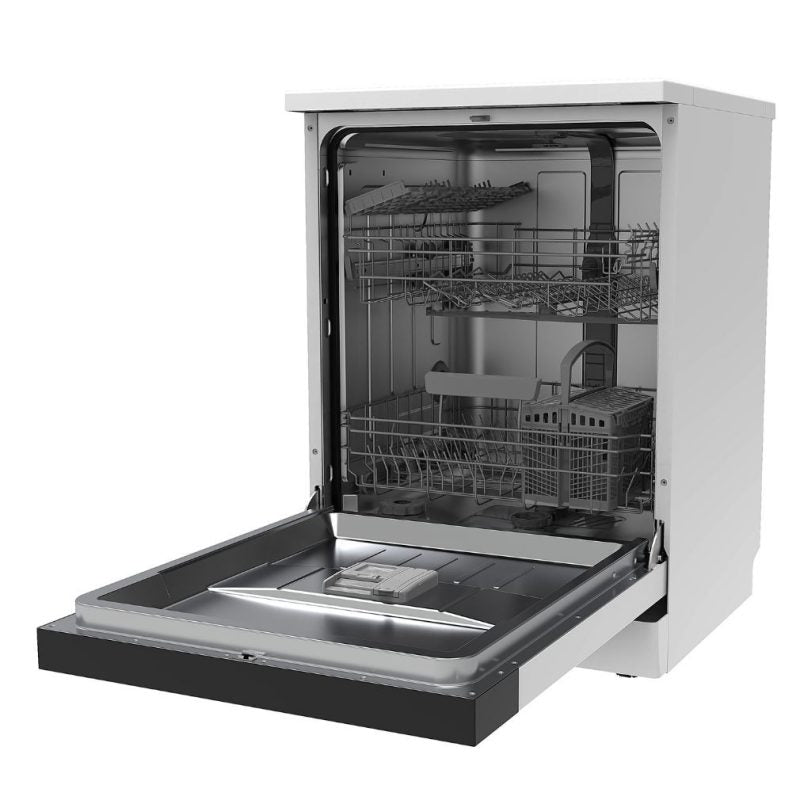 HOMEFORT HMGS0640W Szabadonálló mosogatógép 12 teríték, 11 L fogyasztás, 7 program, 47 dB zajszint, E energia, Alsó evőeszköztartó , 60 cm, Digit. Kijelző, Automata ajtónyitás nélkül