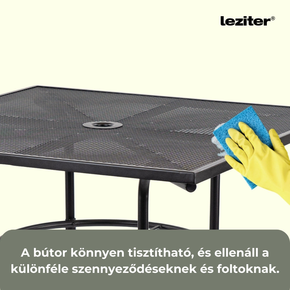 Kendra 4+1 kerti bútor garnitúra szett fekete