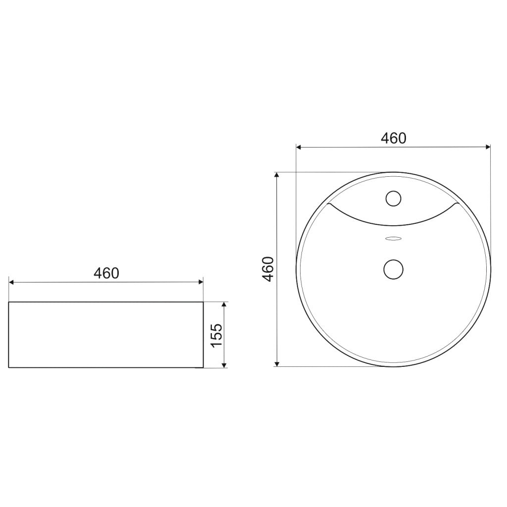 KR-138 kerámia design mosdó fekete-arany márvány mintával