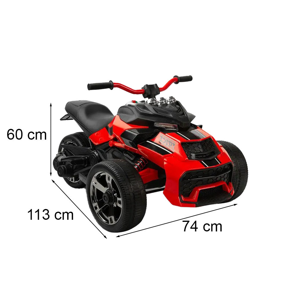 Elektromos 3 kerekű quad piros_2