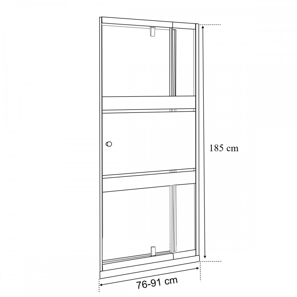 Flexi-S állítható zuhanyajtó 76-91x185 cm_9