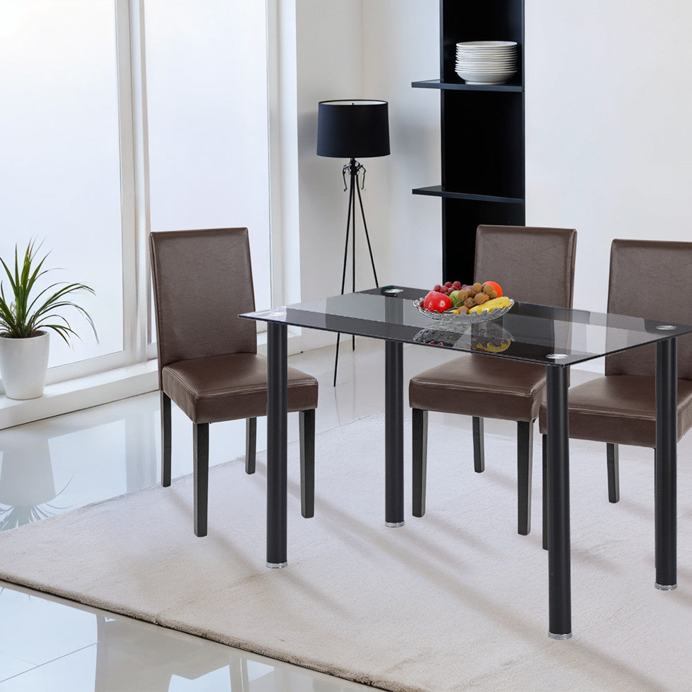 Kelly bőr étkezőszék barna színben