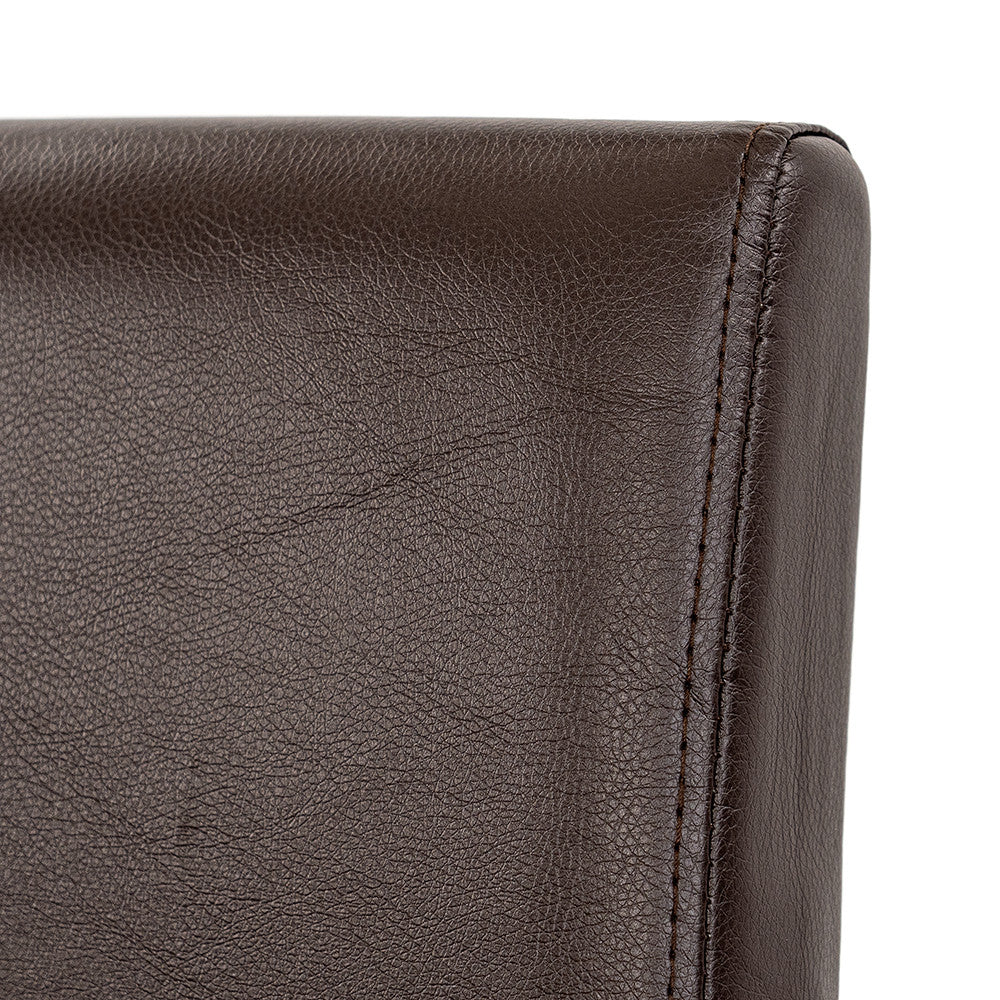 Kelly bőr étkezőszék barna színben