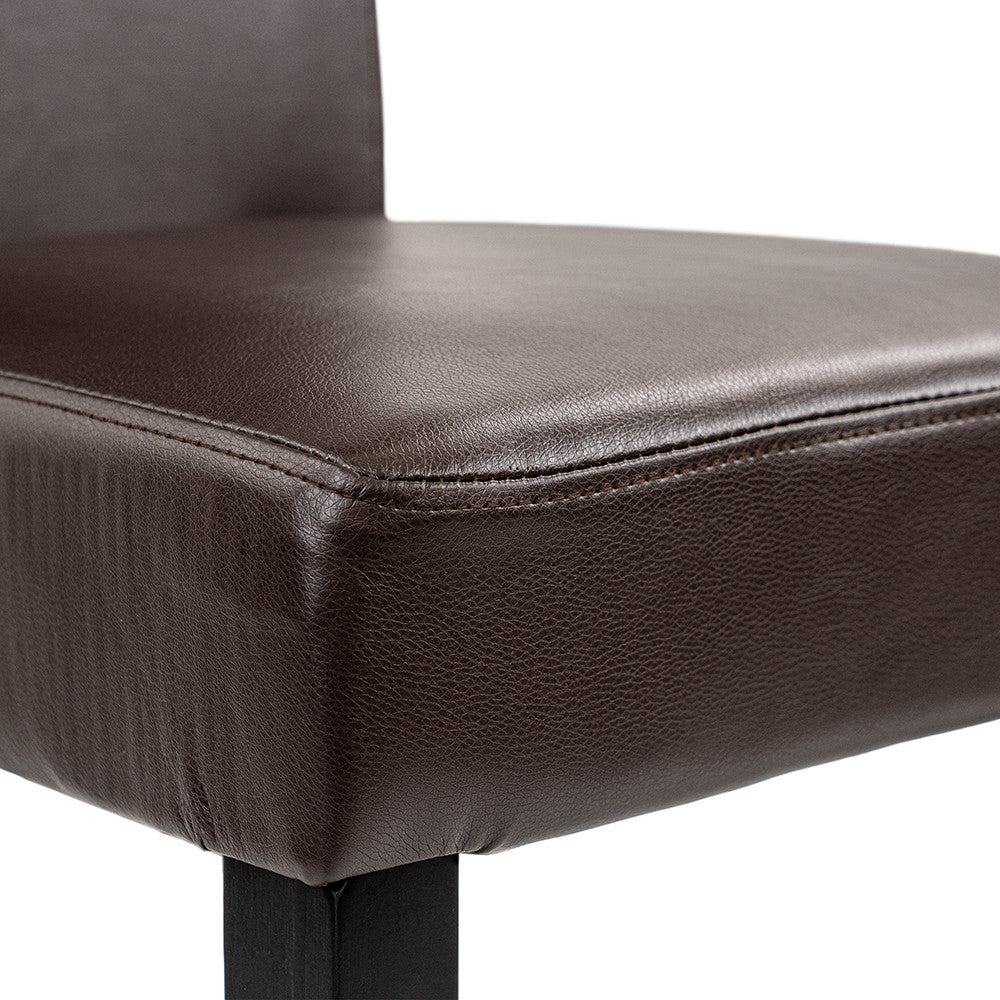 Kelly bőr étkezőszék barna színben