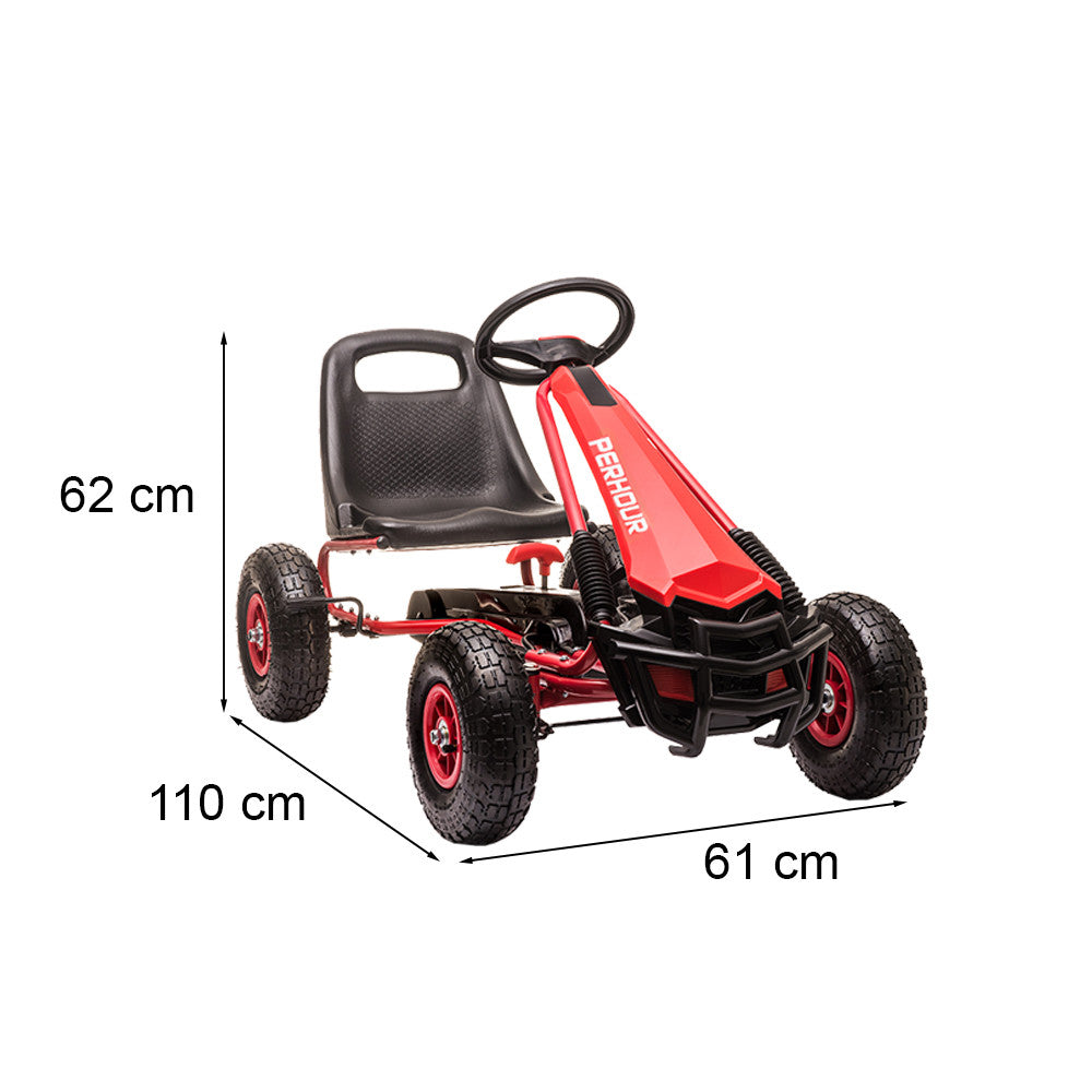 Pedálos gokart piros_2