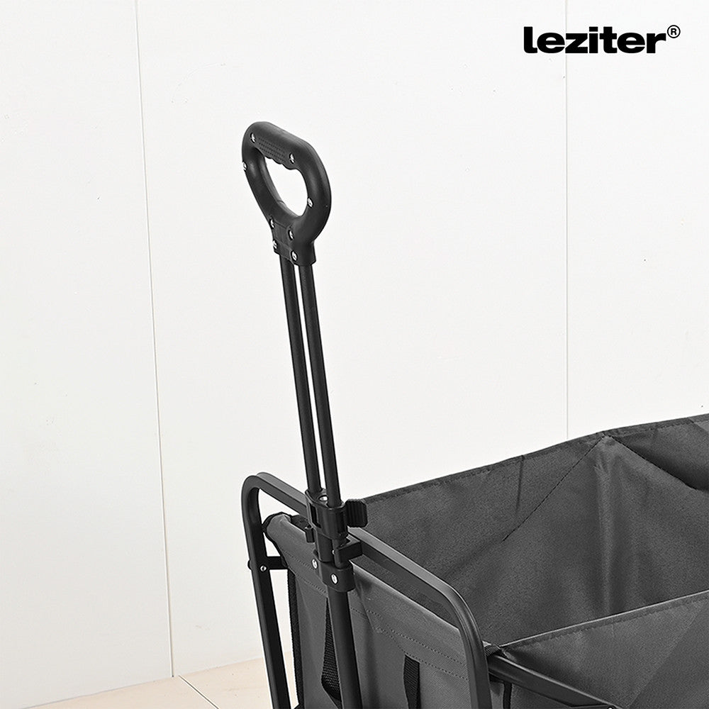 Összecsukható prémium kerti strandkocsi szürke