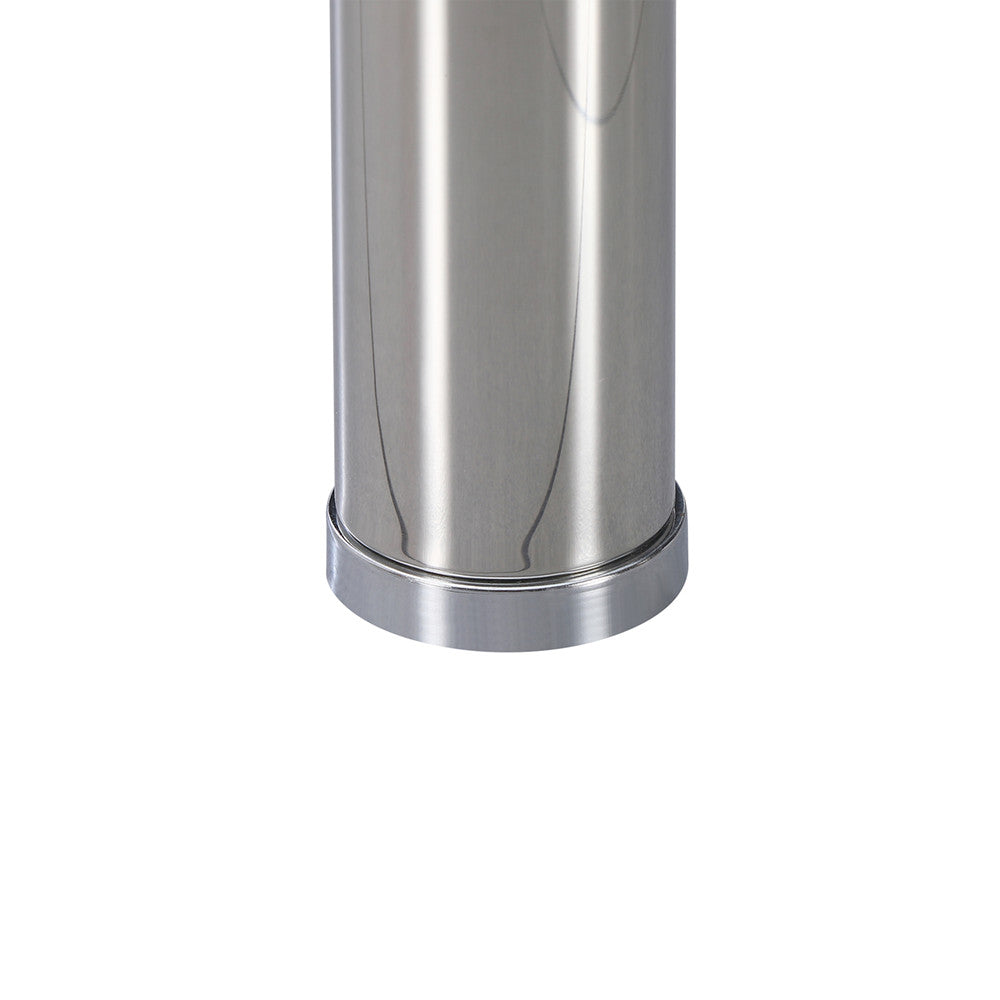 Berna 140 cm szögletes üveg étkezőasztal transparent