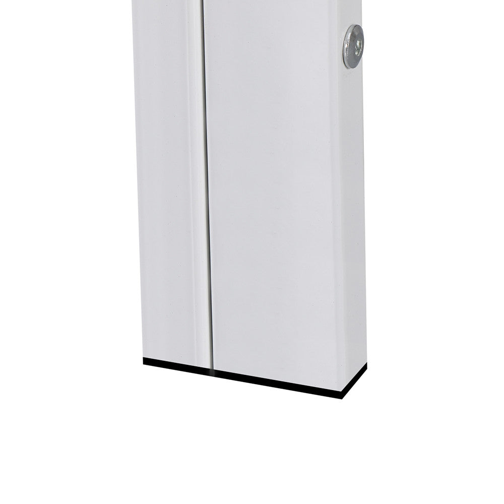 Ezra 120 cm szögletes üveg étkezőasztal fehér