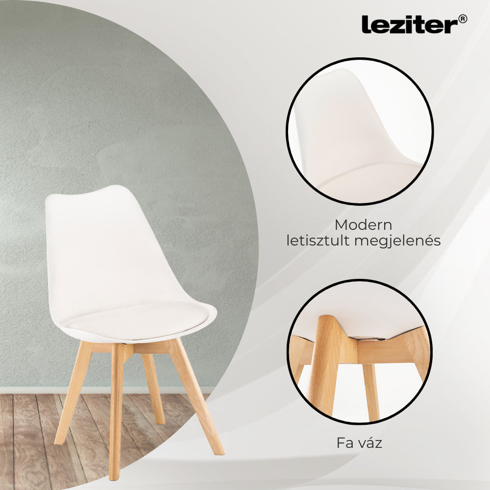 Zara 4+1 étkező garnitúra fehér-yorki tölgy