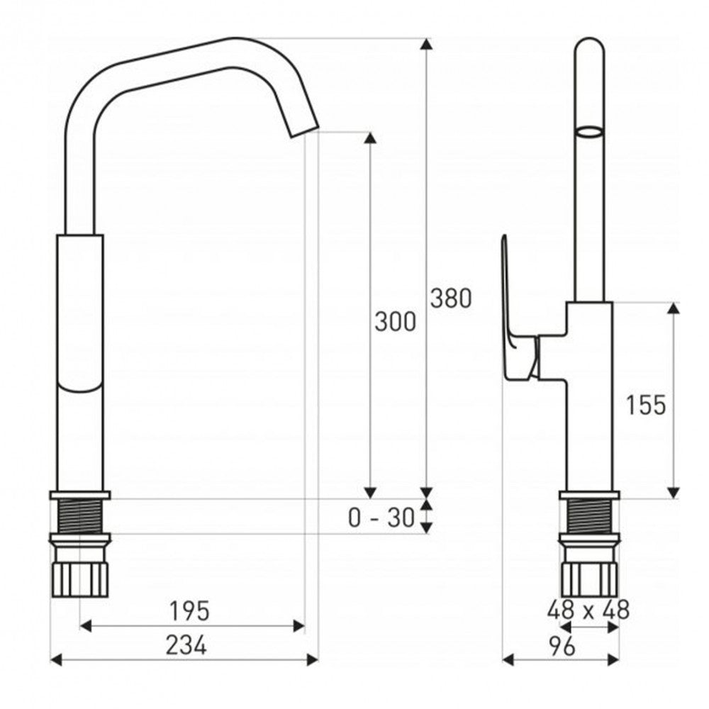 Maroko 25 fekete mosogató csaptelep_1