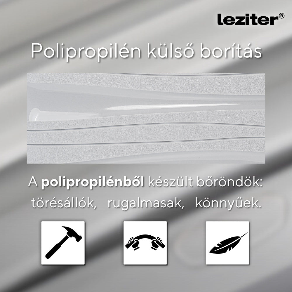 TraveLux Voyager kabinbőrönd keményfedeles levehető kerékkel 55x40x20 cm szürke
