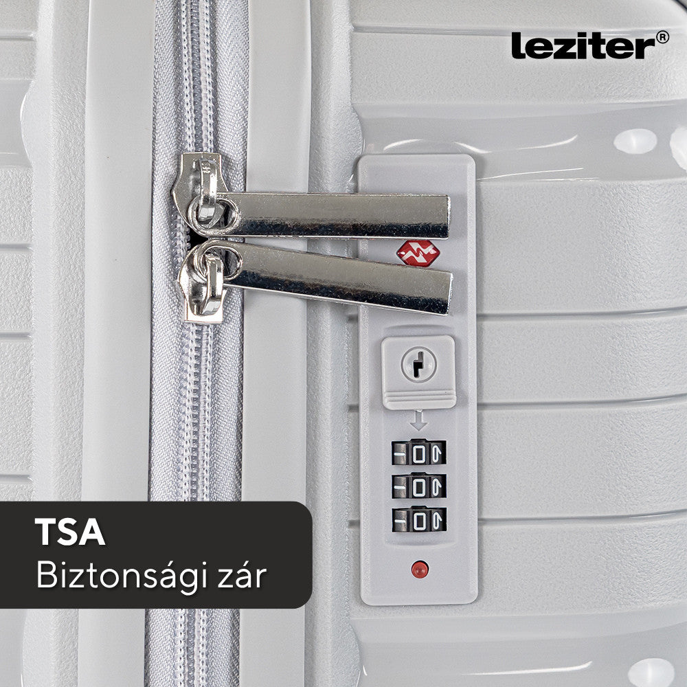 TraveLux Voyager kabinbőrönd keményfedeles levehető kerékkel 55x40x20 cm szürke