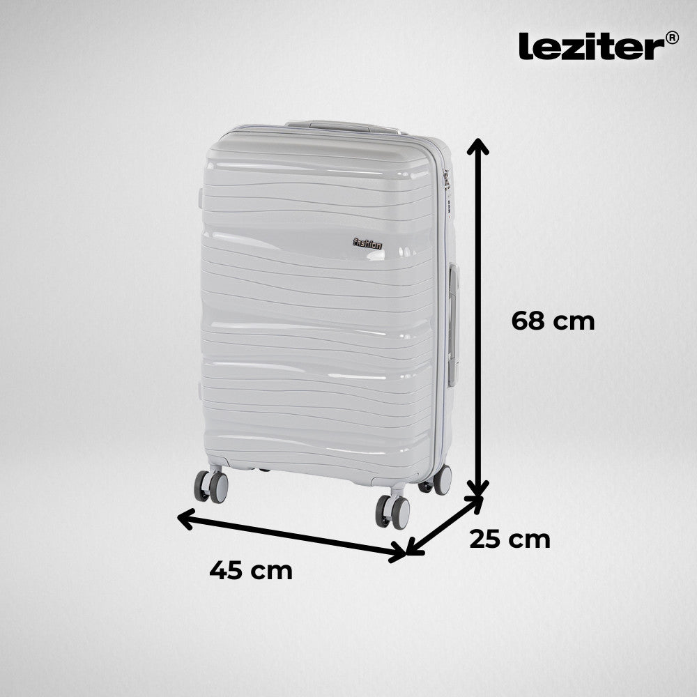 TraveLux Voyager közepes bőrönd keményfedeles 68x45x25 cm szürke