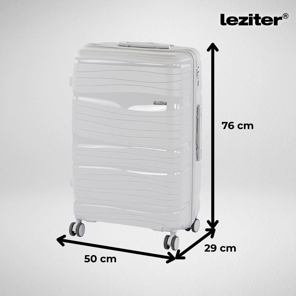 TraveLux Voyager nagy bőrönd keményfedeles 76x50x29 cm szürke