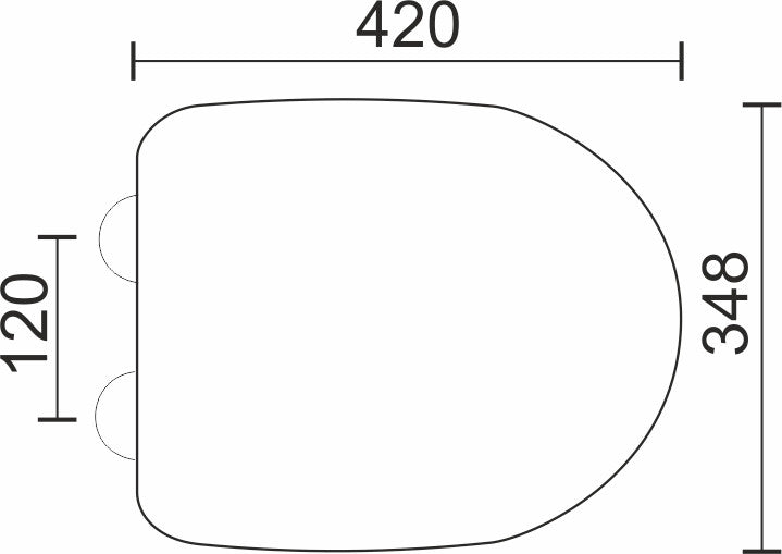 Retro duroplast soft-close WC ülőke