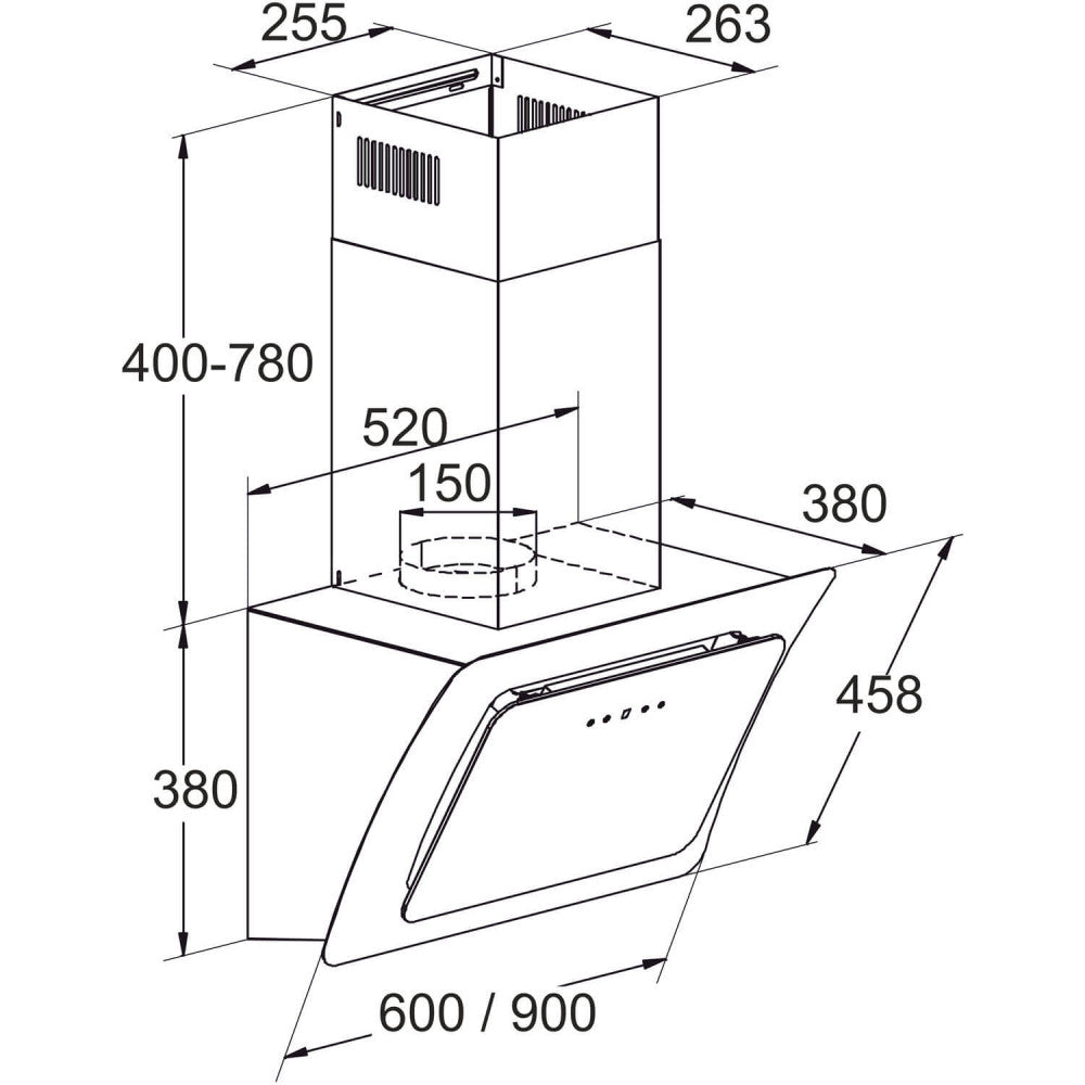 Sycylia 9 BL konyhai páraelszívó 78 W_2